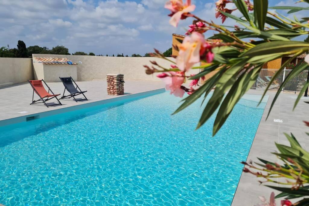 Appart Cosy Avec Son Exterieur Chaleureux,Piscine Et Parking Prive Fontvieille Zewnętrze zdjęcie